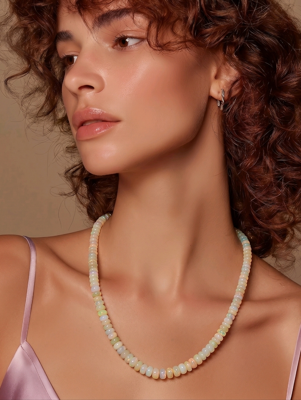 Opal Beaded Necklace